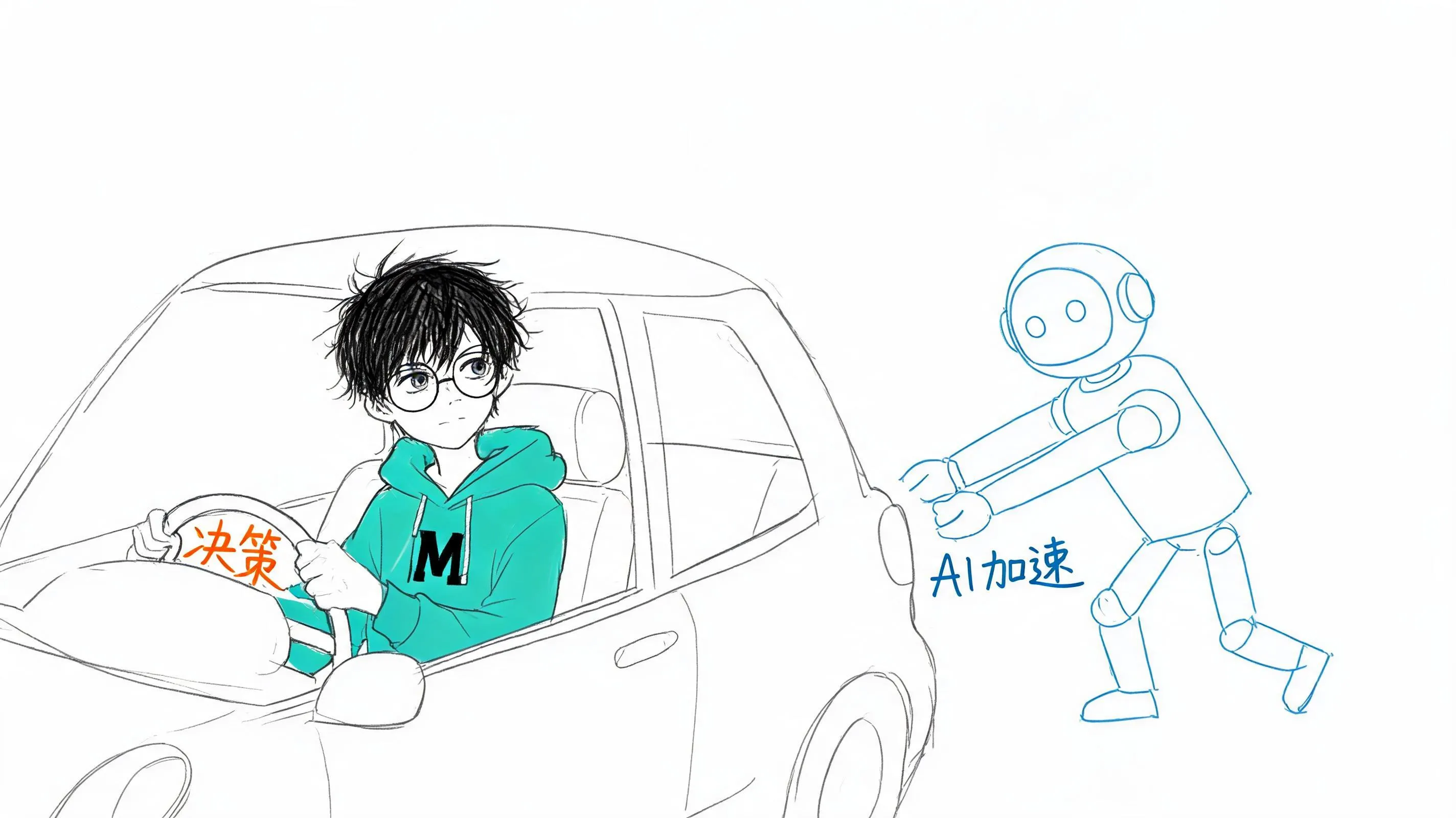 AI 在后方助推，人在前方把握方向
