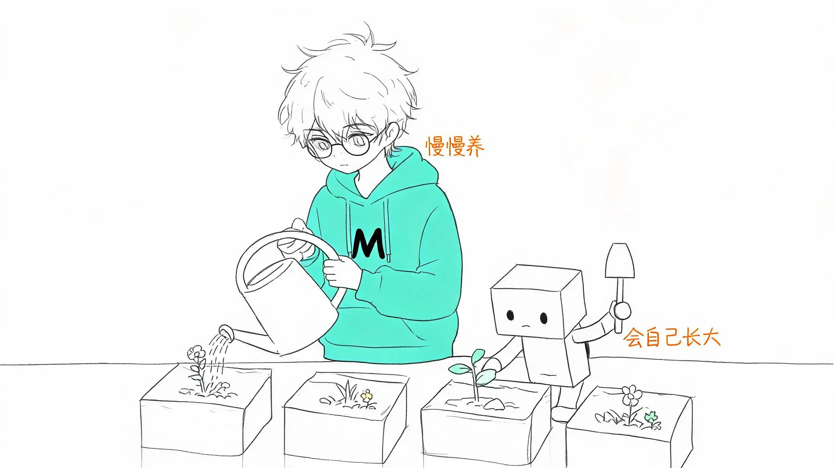 给方块里长出的植物浇水：把博客当花园养