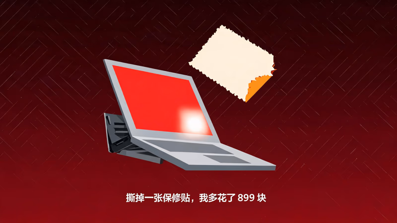 红色测试画面下,屏幕右下角那块白斑